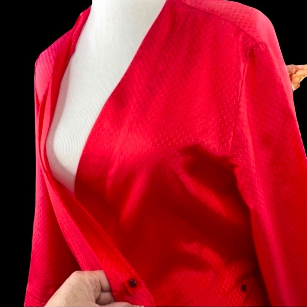 Authentic Vintage late 1940’s Robe
Movie Star Glam Red Kimono - Picture 6 of 9